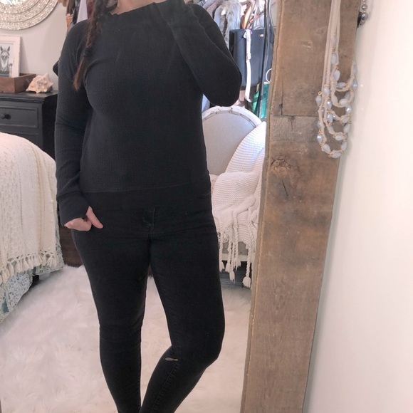 Zella size xsmall black athletic sweatshirt - Picture 5 of 8